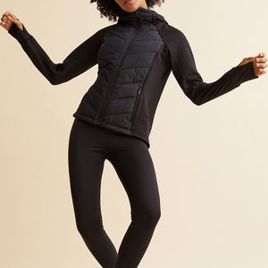 Chaqueta Acolchada Larga de Alta Calidad para Mujer, Talla XL, Relleno de Algodón, Tejido de Punto con Burbujas, Rayas Bordadas, Perlas, Suministro al por Mayor - Product Image 5