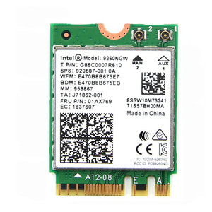 Dual Band 1,73 Gbit/s 802.11ac WiFi-Karte NGFF 9260AC NGFF Intern für Laptop BT5.0 <span class=keywords><strong>9260NGW</strong></span> 2.4G/5G 01 AX769 920687-001 - Product Image 1