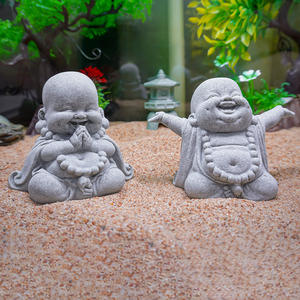 Adorno Creativo para Pecera de Plástico Ecológico de Alta Calidad con Diseño de Monje Zen - Product Image 5