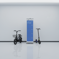 Estación de Intercambio de Baterías para Bicicletas Eléctricas ESINO de 5 Ranuras con Carga Rápida PD, Gabinete de Baterías Compartido Inteligente con 1 Año de Garantía