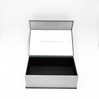 Boîte cadeau de luxe pour clé de voiture pliable avec insert en mousse à 2 emplacements, boîte de rangement rigide pour clés, emballage cadeau pour concessionnaires automobiles