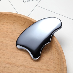 Pièce de tendon naturel faisant fondre instantanément le point d'acupuncture de la glace Planche de grattage de la pierre énergétique de massage <span class=keywords><strong>Jaderoller</strong></span> Terahertz en forme de papillon - Product Image 4