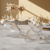 Verre à vin Hxglass Nordic Embossing 300ml 10oz, gobelet, verre à champagne pour hôtel, restaurant, verre personnalisé pour les faveurs de mariage