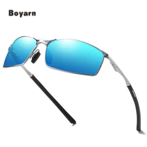 Boyarn แว่นตาเลนส์โพลาไรซ์สำหรับผู้ชาย,แว่นกันแดดสำหรับขับรถบังแสง2022กำหนดได้เองใหม่