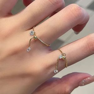 แหวนทองคำแท้ 18K ปรับขนาดได้ Xinfly 0.28CTW ประดับเพชรทรงกลมเพาะเลี้ยงในห้องปฏิบัติการ - Product Image 1