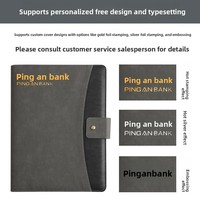 Carpeta de Cuero Multifuncional A4 para Gerentes, con Clip para Firmar Contratos de Venta, Organizador de Documentos, Logotipo Personalizado, Venta al Por Mayor de Fábrica