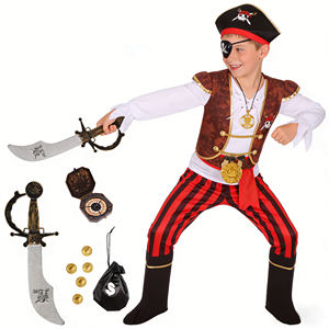 Nuevo Disfraz de Pirata para Niños, Top Ventas de Halloween, para Cosplay y Actuaciones en Salones de Baile - Product Image 3