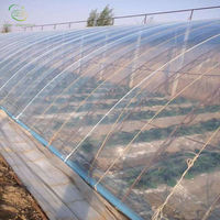Serre agricole commerciale de grande taille GT Outdoor à simple travée avec film PE transparent et structure en acier galvanisé à chaud pour plantes