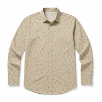 Chemise à manches longues pour homme à texture camouflage tonal, 100% polyester, séchage rapide, respirante, automne, vente en gros, OEM, ODM