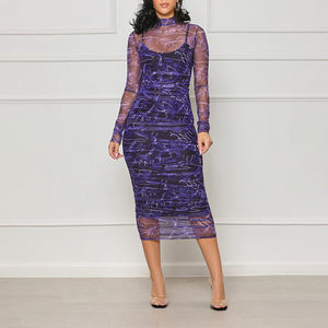 Ropa de mujer Plain Casual Short, manga Midi Dress hasta la rodilla Wedding Guest Summer 5XL Plus Size Es/ - Product Image 6