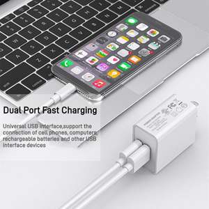 HYTO 2 Pack USB Wall <strong>Charger</strong> Dual Port Plug <strong>Adapter</strong> for Wall Outlet Charging Block USB Power <strong>Adapter</strong> - Product Image 2