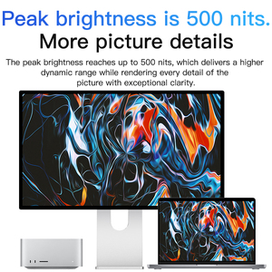 Écran de jeu Kuycon P27G ultra-clair haute définition IPS 500cd/m² 4K 60Hz 27 pouces avec support - Product Image 5