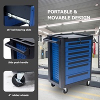Características únicas Kit de carrito de gabinete de herramientas de metal de nuevo diseño con juego de herramientas de 201 piezas para garaje
