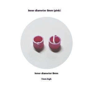 Anneau de transport pour pigeon, en plastique écologique, pour pigeon de course, identification par couleur, sans fermoir, fournitures pour oiseaux, 0,5 g, tous - Product Image 4