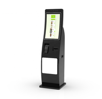 Fabricant de kiosques de machine à billets Kiosques de paiement en espèces à moniteur tactile incurvé de 23.6 "avec kiosque de commande automatique POS dans le restaurant
