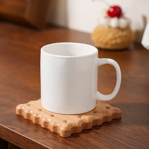 White Minimalist Ceramic Mug 150ml Screen <b>Printing</b> Gift For <b>Coffee</b> Tea Milk - Product Image 2