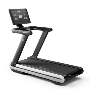 2024 YPOO商用电动跑步机健身18级倾斜跑步机酒店健身房触摸屏跑步机