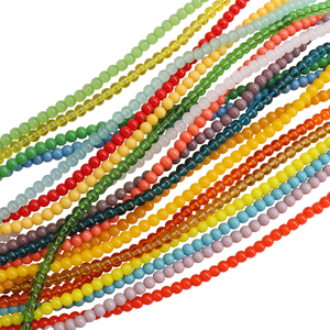 Cuentas de Vidrio Redondas Sólidas de <span class=keywords><strong>4mm</strong></span> 6mm 8mm en Rojo, Negro y Azul, Cuentas de Cristal para Fabricación de Joyería y Pulseras DIY - Product Image 6