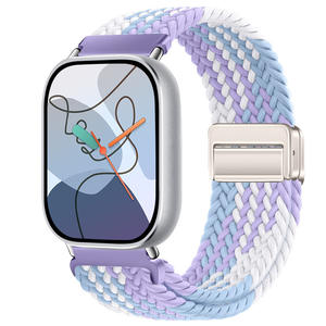 Correa de Reloj Elástica de Nailon Trenzado con Hebilla Magnética para Smart <span class=keywords><strong>Mi</strong></span> 9 Pro y Fit4 Redmi 4/5, Compatible con Hauwei <span class=keywords><strong>Fit</strong></span> 4 Pro 3 - Product Image 1
