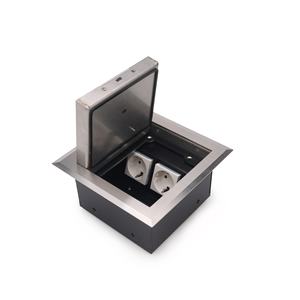 Boîte électrique de sol en acier inoxydable étanche IP66 avec couvercle rabattable à fermeture douce - Product Image 3