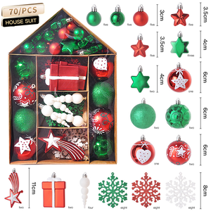 2023 REE 70 Plastic lastic xed ixed ululk OME Home edding arty ececor IG iant ararge rihristmas REE todos los Ornaments IFT Bojes et - Product Image 3