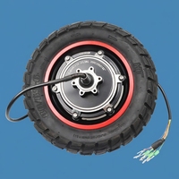 Adult Two-wheeled Electric Scooter, 500 and 800W Inflatable Off-road Tires, with Rear Wheel Motor and Hub.