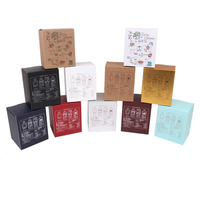 Boîte à café en papier kraft noir et blanc avec filtre à goutte et oreilles de suspension, 10 sachets de café filtre
