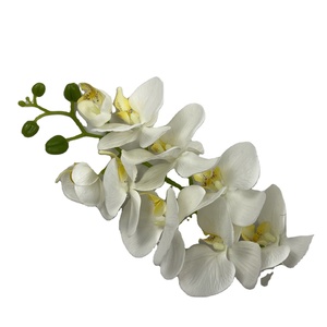 Arreglos <span class=keywords><strong>de</strong></span> boda flores artificiales phalaenopsis blancas y rojas, <span class=keywords><strong>orquídeas</strong></span> <span class=keywords><strong>de</strong></span> seda <span class=keywords><strong>de</strong></span> 9 cabezas a la <span class=keywords><strong>venta</strong></span> - Product Image 4