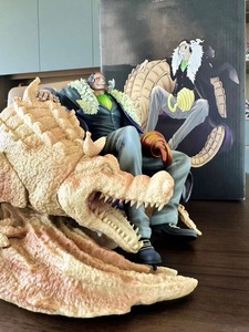 1 PIEZA Nueva Figura de Colección de 22 cm de Laosha Crocodile Shichibukai en Postura Sentada, Muñeco Modelo de PVC, Figura de Anime, Estatuas, Juguetes - Product Image 5