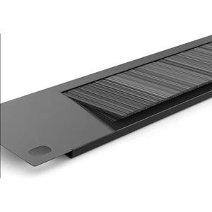 Panneau de gestion des câbles de 19 pouces 1U avec brosse pour armoires réseau - Product Image 2