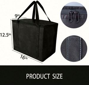 Outdoor Lightweight Portable Collapsible Large Picnic Cooler Bag Insulated Reusable Grocery Bag With Zipper for Catering Holiday - Product Image 3