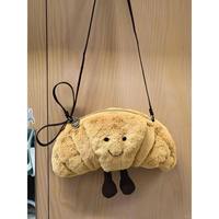 Sac bandoulière Jelly Cat en peluche de coton de haute qualité, motif West Highland Croissant, fabriqué aux États-Unis, idéal pour un anniversaire – Vente Flash
