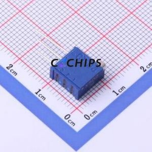 CT-94EX502 Adjustable Resistor / <b>Potentiometer</b> SIP-3P,9.6x4.8mm Resistor ( Resistance: 5kOhm )( Precision: 10% ) - Product Image 1