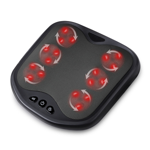 Shiatsu <strong>Foot</strong> <strong>Massager</strong> with Heat, Toe Control &amp; Detachable Cover, Electric <strong>Foot</strong> Warmer for Pain Relief, Use on <strong>Feet</strong>/Back/Legs - Product Image 1