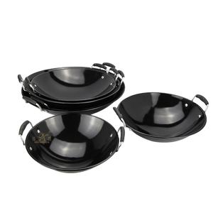 Nouvelle marque à la mode de cuisson émail Chinois grand <span class=keywords><strong>wok</strong></span> avec main - Product Image 1