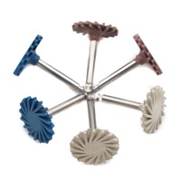 Turbine dentaire, pièce à main contre-angle, jeu de meules de polissage composite RA, polisseur diamanté en caoutchouc