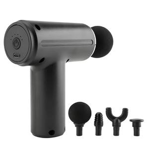 Venta superior cuatro cabeza <span class=keywords><strong>vibro</strong></span> portátil mini masajeador de cuello eléctrico pistola masajeadora máquina - Product Image 5