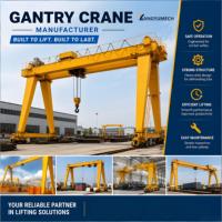 Calculs de conception de grue portique sur rail de type MG-A, capacité 6 tonnes, commande sans fil du chariot électrique
