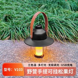 Linterna de Camping Recargable XINSITE de 2000 mAh, Lámpara LED Portátil Retro, Lámpara Telescópica para Exteriores - Product Image 5