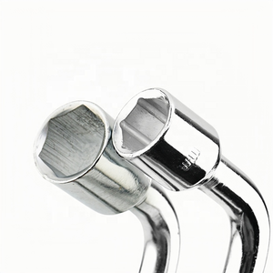 Clé à démontage de pneus en L, douille hexagonale, clé plate, clé à douille en acier au carbone chromé zinc, clé Luodao, pour un travail facilité - Product Image 4