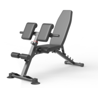 Banc de musculation Preacher Curl pliable en métal, dossier à 5 positions, double repose-bras, capacité de 300 kg, banc de musculation pour entraînement avec haltères