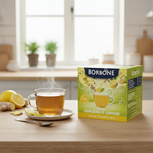 18 Capsule di Tè alle Erbe al Ginger e Limone BORBONE 0,14g/capsula Capsule di Caffè Specialità e K-Cups - Product Image 3