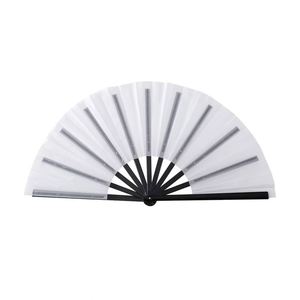 Clack 13 Inch White Polyester Fashion Hand Fan Blanks Customized Logo for Sublimation Promotional & Business Welcome <b>Gifts</b> - Product Image 4