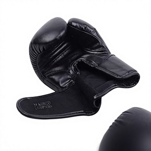 Gants de boxe noirs à doigts entiers, gants d'arts martiaux pour l'entraînement, gants de sac de frappe pour la pratique de la boxe - Product Image 5
