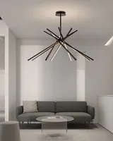 XZ minimaliste cuisine salle de bain forme ovale plafond Led pendentif barre lumière suspendue Led lampe bâtons chambre décoration lustre