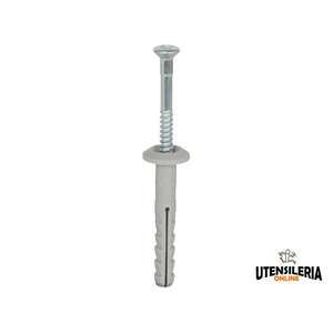 Espiga de nailon extendida con borde ancho y tornillo (100 unidades) - Product Image 4