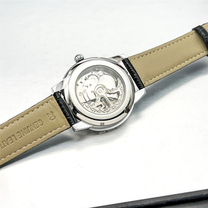 <span class=keywords><strong>Montre</strong></span> automatique pour homme AOKULASIC 2120, vintage, avec lunette <span class=keywords><strong>gravée</strong></span>, cadran squelette entièrement ajouré, bracelet en cuir, <span class=keywords><strong>montre</strong></span> mécanique de luxe - Product Image 4