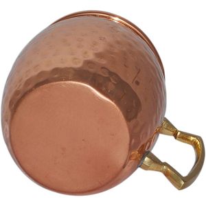 Handmade <b>Set</b> of 4 Moscow Mule <b>Mugs</b> Pure Copper Hammered 22oz 14oz 600ml Capacity for Promotional Gifts 13oz Capacity - Product Image 3