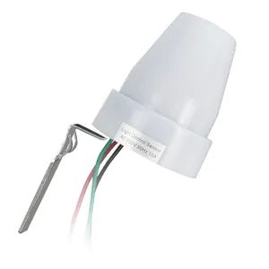 AC220V açık fotoelektrik sensör anahtarı işık kontrol sensörlü ışık hassasiyet ayarlanabilir açık alan sokak lambası
