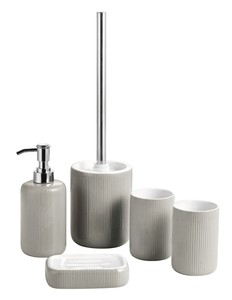 Grigio arenaria resina Hotel accessorio per il bagno set - Product Image 4